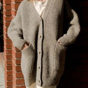 Lauren Manoogian Long Waffle Knit Sweater